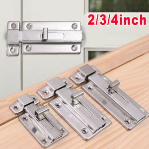 Stainless Steel Door Lock Home Anti-Theft Safe Hasp Buckle Bolts Window Gate Cabinet Push Pull Latchs with Screws Hardware Tools