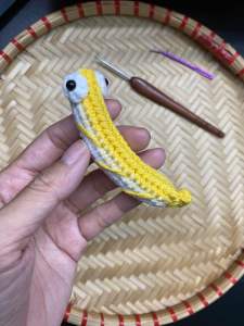 [Handmade] Móc khoá Cá Thu Khô Bằng len