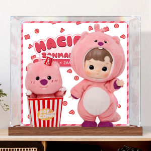 Acrylic Display Box for POPMART Bubble Pop Figures Storage Organizer Toy Display Case for Collectible Figures