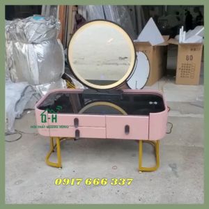 BÀN TRANG ĐIỂM BỆT GƯƠNG CÓ ĐÈN LED CAO CẤP NHIỀU MÀU SẮC