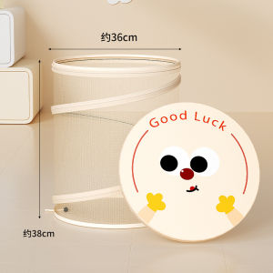 Foldable Large Capacity Laundry Basket with Lid for Home Use in Bathroom Toilet High Aesthetic Value Clothing Storage Organizer