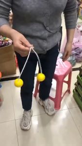 Ekana Lato with LED Light Latto Latto With Handle Old School Toys Tek Tek Tok Tok Kid Decompress Security Toys Glow In The Dark