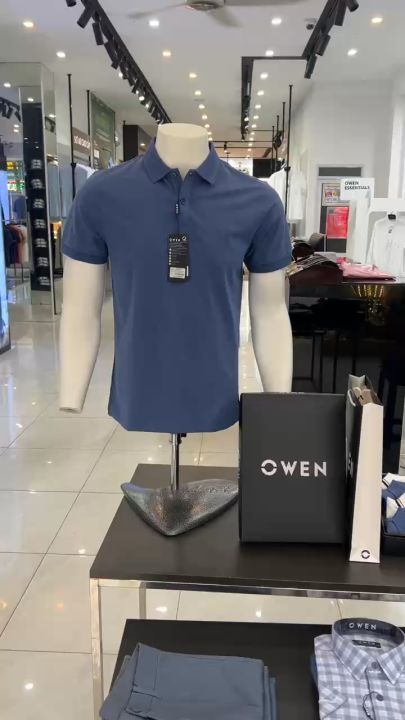Áo Polo nam Owen cao cấp sợi cotton thoáng mát thấm hút mồ hôi APV233214