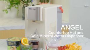 ANGEL Y3677 Countertop Water Dispenser Hot and Cold Integrated Instant Hot Water Dispenser 5-Temperature Touch Control Optional Water Filter Portable for Home/Office