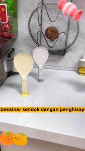 Bahan Aman Untuk Makanan: Sendok Nasi Desain Lucu & Mangkuk Isap Anti Lengket