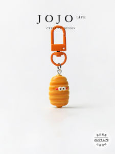 Creative Funny Wood Carving Keychain Pendant Backpack Decorations JOJOS L. PD.Sculpture Key Holder Bag Accessory