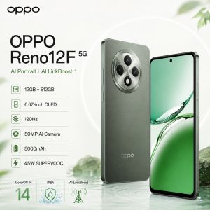 OPPO | 2026 new OPPO Reno12 F 5G Phone 12GB+512GB 120Hz FHD+ OLED 50MP AI Camera Dimensity 6300 5000mAh Battery 45W Charge NFC