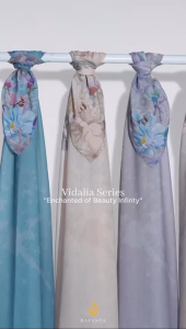 𝐃𝐀𝐅𝐀𝐍𝐘𝐀 - Vidalia Series Jilbab Motif Floral Kerudung Segi Empat Hijab Scarf bahan Voal Laser Cut