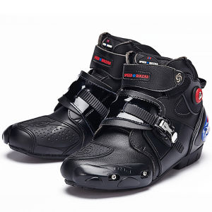 MOTOCENTRIC | Men Motorcycle Boots Motorbike Microfiber Leather Boot Racing Ankle Riding Shoes Motocross Motorbike Non-Slip Sport Shoes Winter