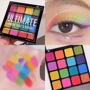Colorful Matte Shiny Eyeshadow Palette for Stage Performance Students Eye Makeup Disk Easy to Color Any Skin Type Chinese Brand