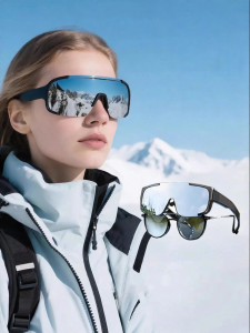 REXUELONG | Over Glasses Compatible Anti-Wind Goggles for Snow and Outdoor Activities