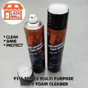 F1-6 650ML CLEAN / STERILIZE / DEODORIZE / SERIES MULTI-PURPOSE SPRAY FOAM CLEANER CUSHION TYRE FOAM LEATHER/ PEMBERSIH KERETA/ KUSYEN / TAYAR / STEERING
