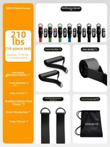 O:OOUP | Home Exercise Resistance Band Door Gym Training Equipment