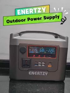 【PURE SINE WAVE】ENERTZY Portable Power Station Pure Sine Wave 700W/1200W 220V Output Power Stesen Mudah Alih Backup Bateri Sandaran Kecemasan Powerbank Elektrik Elektrikal Rumah