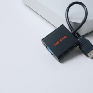 Cabletimes | CABLETIME 1080p HDMII-compatible Male to VGA Female Video Converter Adapter Hdmi Adapter for Tablet Laptop PC TV