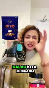 [ORIGINAL HQ] QUYUS Premium Coffee Pre-Mix Fiber Sachet Butterscotch Kopi Quyus By Reen Rahim