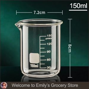 Transparent High Borosilicate Glass Measuring Cup Clear Scale Cup Laboratory Beaker Kitchen Tool Baking Measuring Cups 50-1000ml