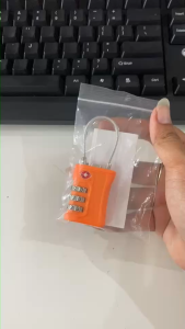 TWOL SSS 1pc 3 Digit Combination Lock Security Tool Anti-theft Customs Password Lock Durable TSA Wire Rope Padlock Cabinet Lock Travel