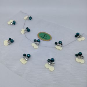 PAYET RANGKAI JAHIT SWAROSKY CANGKANG/MUTIARA/PLAT DOOP MULTIFUNGSI TABUR LEHER DADA MANSET DLL/0035