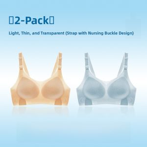 miiow | Maternity Nursing Bra Prevents Sagging Summer Thin Special For Breastfeeding Women Gathered Underwear Postpartum U-Back Design