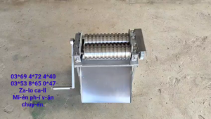 Máy cắt bánh phở rãnh sâu 6ly inox 304