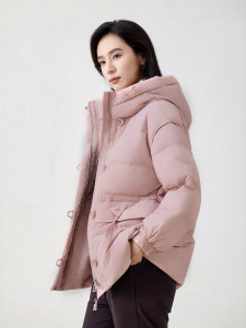 Thickened Warm Hooded Down Jacket
