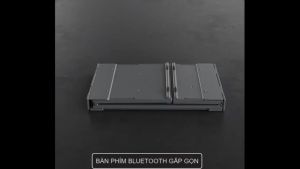Bàn phím Gấp gọn không dây Bluetooth B66T - Tích hợp Chuột Touchpad - pin sạc - có hàng phím F1-F12 - Siêu nhẹ