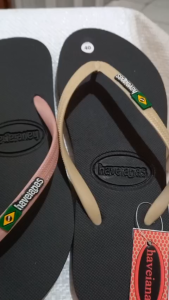 Sandal Jepit Haveianas Wanita Rubber Karet Ringan Anti Slip Sehari-hari Putih/Hitam