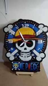 JAM DINDING ONE PIECE LUFFY BOUNTY AESTHETIC DEKORASI HIASAN DINDING KARAKTER