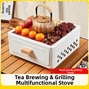 Smoke-free Portable Multifunctional Barbecue Grill