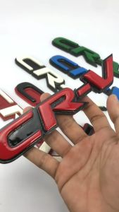 EMBLEM MOBIL CRV VARIASI MOBIL HONDA DENGAN HURUF TIMBUL 3D BAHAN FIBERGLASS