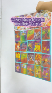 20pcs Party Gift Characters Plastic Trading Cards Colorfful Pad For Party Gift-Loot bag Filler