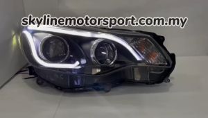 Subaru XV Head Lamp Projector DRL Led Black 2012 2013 2014 2015 2016