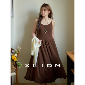 Light Breathable Bamboo Texture T-shirt & A-Line Dress 2 Piece Set