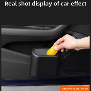 For Nissan Qashqai J12 Pathfinder R53 Magnite 2021~2025 Car Trash Bin Leak-proof Portable Hanging Trash Can Interior Accessories