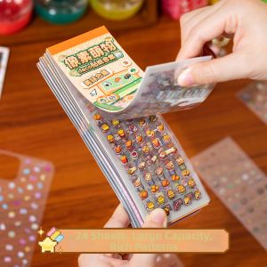 Mini Deco Pixel Style Decorative Stickers 24 Sheets