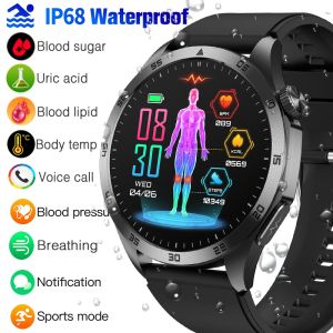 ET485 Smart Watch Smartwatch For Men Women Blood Lipid Uric Acid Blood Glucose ECG Body Temperature Blood Pressure Monitoring Bracelet Bluetooth Call Waterproof Sport Fitness Tracker