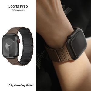 FENKAN | Dây Đeo Đồng Hồ Từ Tính Silicone cho Apple Watch Series 10/9/8/7/6/5/4/3 SE và Ultra 1/2