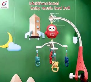 #Readystock Remote Baby Music Bed Bell Toy for Crib And Baby Cot With Music Box Hanging Toys Mainan Gantung Katil Bay