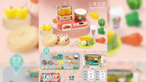 Pretend Play Kitchen Home Appliances Toy Juicer Steamer Toy