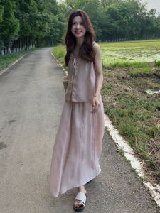 SUSIEYUAN | Pretty Pink Dress for Summer Two Piece Set