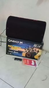 GRATIS MIC Subwoofer Car Speaker Bluetooth NIKO GL6 MAXIMUM BASS DYNAMIC Jumbo 6 inch AC DC - Bluettooh Radio USB TF Karaoke AC-DC Aux