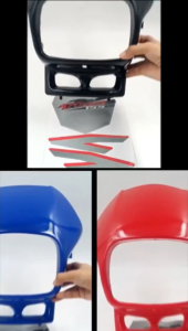 2IN1 Front Cowling and Headlight Set for TMX155 Restore Yellowed Old Motorcycle Front Fairing