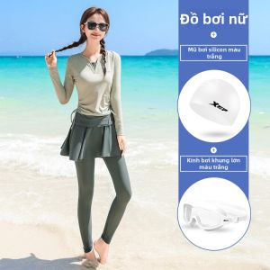 XTEP | Đồ Bơi Dài Tay Và Quần Slimming Phong Cach Bảo Thủ