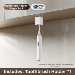 ECEJU | Dust-proof Wall-mounted Electric Toothbrush Holder with Magnetic Goblet