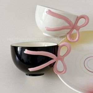 Cốc Cà Phê Gốm Sứ in Họa Tiết Công Chúa Nắp Cốc Hình Thắt Lưng Bướm Cốc Sáng Tạo Quà Tặng Sinh Nhật Cho Bạn Thân