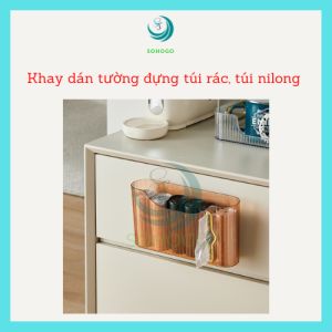 Hộp đựng túi nilon treo tường tiện lợi  -Hộp rút túi rác thông minh - Hộp đựng cuộn túi rác nhiều ngăn     - Hộp nhả túi nilon dạng cuộn - Giá treo túi rác mini tiện dụng