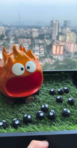 3D Printed Fire Spirit Inspired Key Bowl | Desktop Key Tray & Small Item Organiser