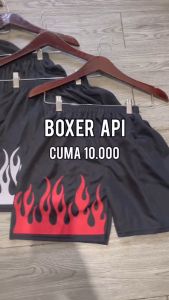 PROMO MURAH Celana Boxer 100RB Dapet 10 Celana | Celana Boxer Motif Api | COD