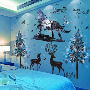 3D Sticker Wall Decal Bedroom Background Decor Self Adhesive Dormitory Wallpaper Rent Renovation PVC Material Cartoon Pattern